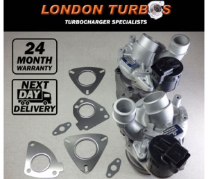 Land-Rover Range Rover 3.6TDV8 Sport (Left & Right 63/64) 2 x Turbochargers + Gaskets